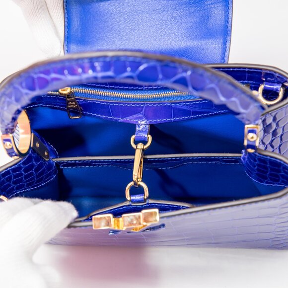 Louis Vuitton BNIB Capucines BB Bag- Santorini Blue exotic leather - Picture 11 of 16
